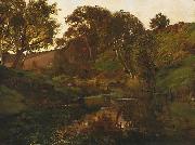 Julian Ashton Evening, Merri Creek oil painting